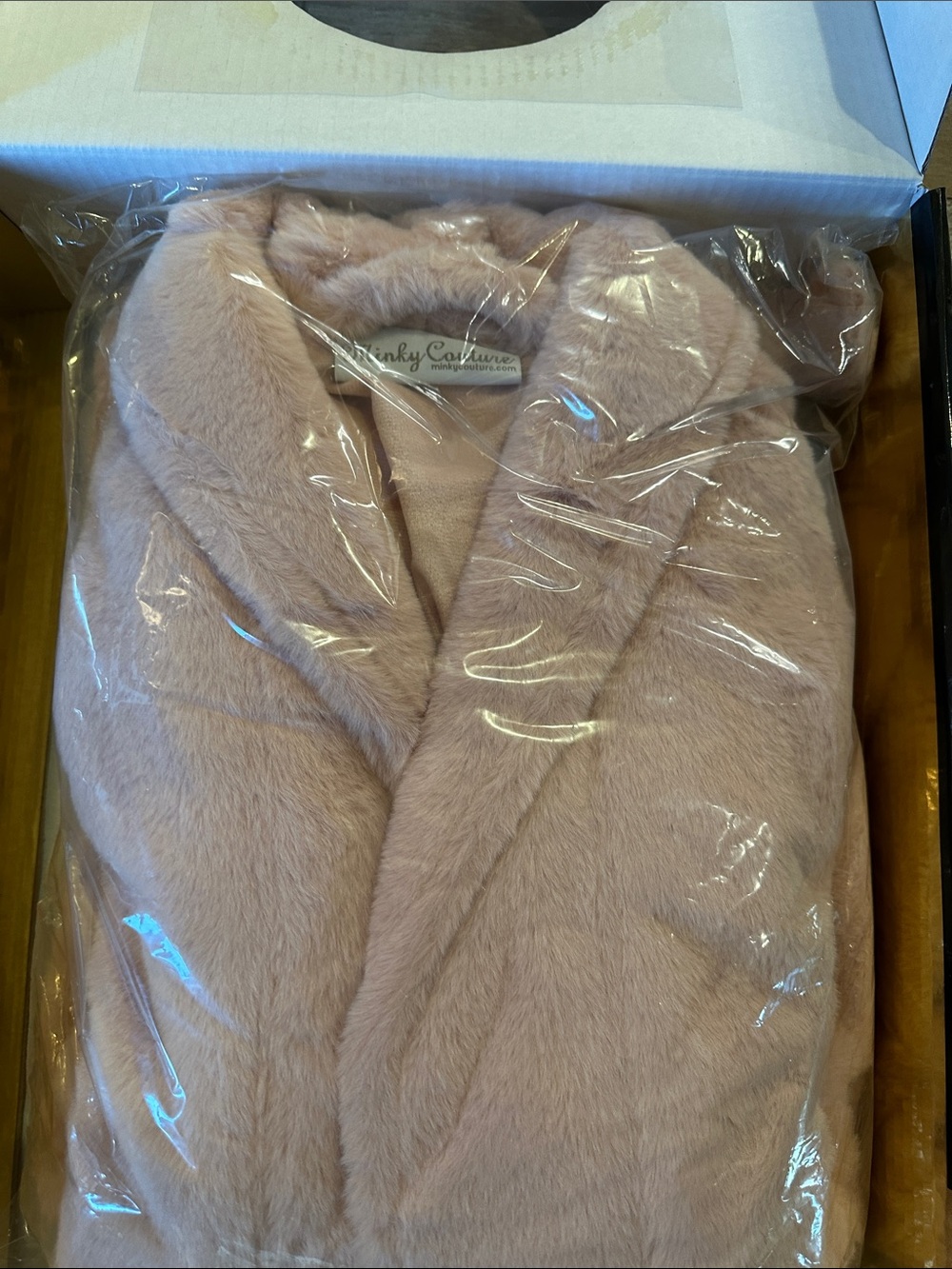 Minky Couture Kids Plush Pink Robe belted NWT
